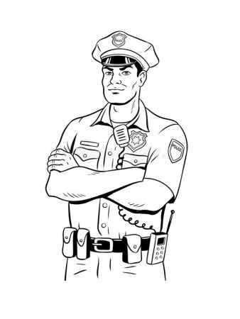 Трафарет профессии для детей