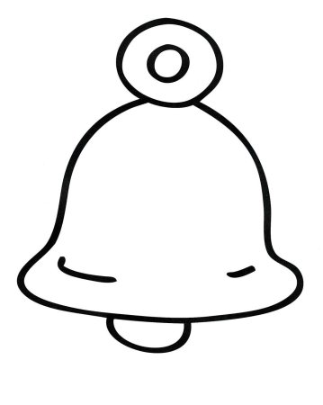 Колокольчик раскраска