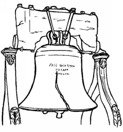Колокольчик раскраска
