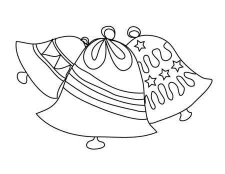 Колокольчик раскраска