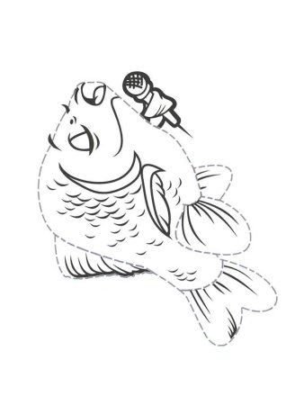 Карась раскраска для детей