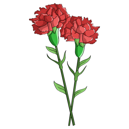 Трафарет букет цветов