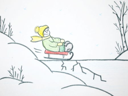 Безопасность зимой раскраски для детей