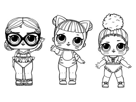 Раскраска ЛОЛ Бон Бон