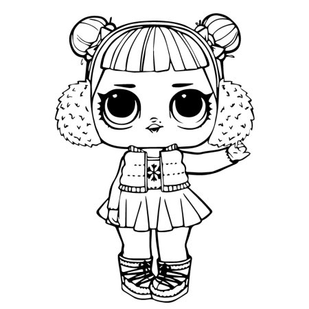 Раскраска ЛОЛ Splash Queen