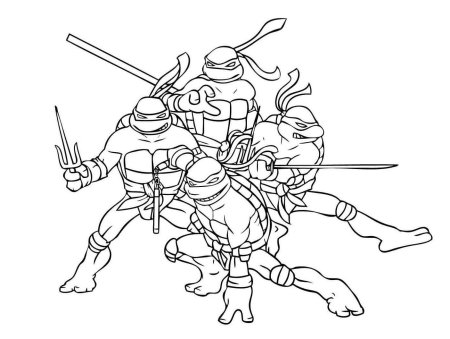 Черепаха раскраска для детей