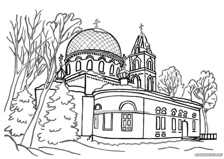 Сергиев Посад церкви раскраска