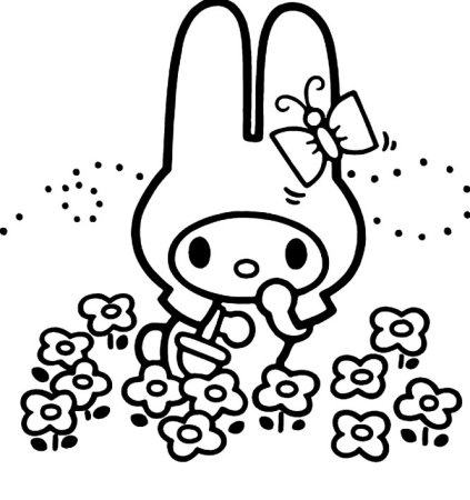 My Melody раскраска