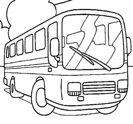 Раскраска автобус