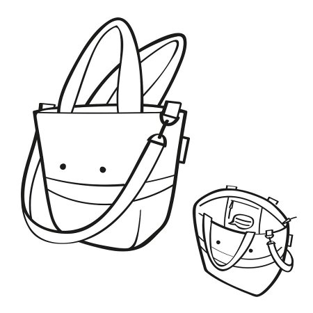 Сумка трафарет для вырезания