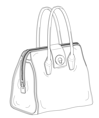 Контурные изображения сумка