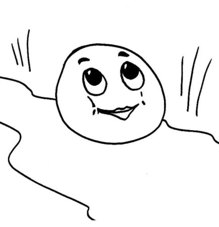 Лиса и Колобок раскраска