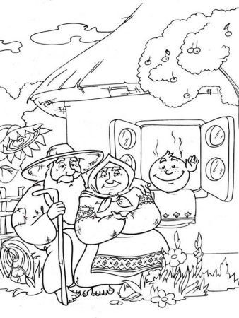 Раскраска "Колобок"