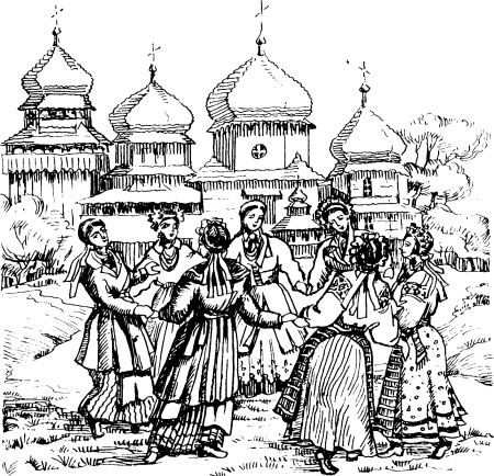 Народные праздники черно белые