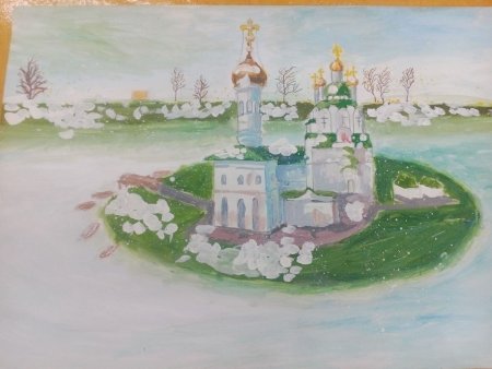 Красота православных храмов рисунок