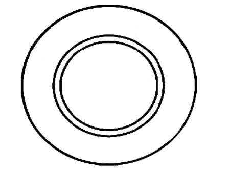 Тарелка контур для детей вид сбоку