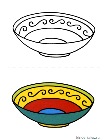 Тарелка раскраска