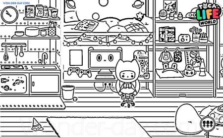 Toca boca раскраска