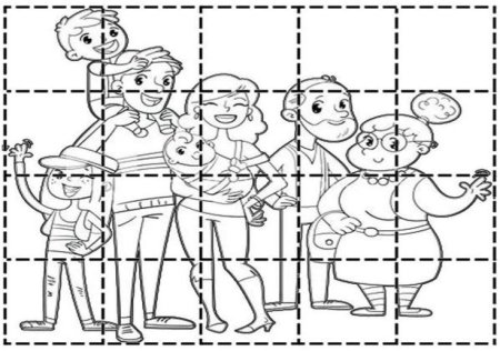 Пазлы члены семьи