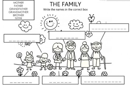 Family задания по английский
