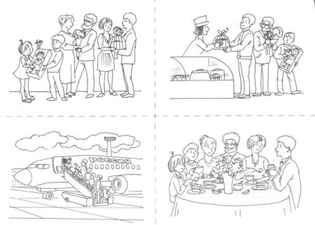 Сюжетные картинки черно белые