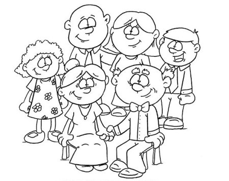 Family раскраска for Kids