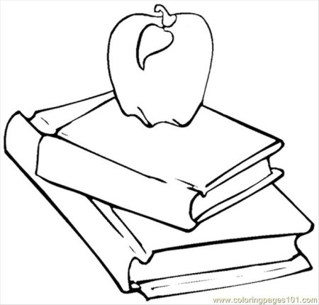 Открытая книга раскраска для детей