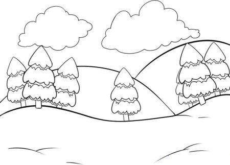 Раскраска. Зимние забавы