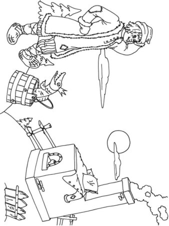 По щучьему велению раскраска
