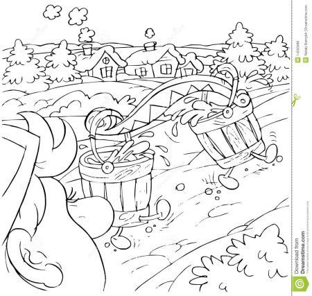 Распечатай раскраску по щучьему велению