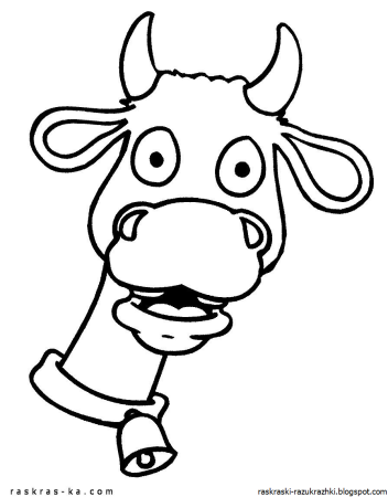 Буйвол раскраска для детей
