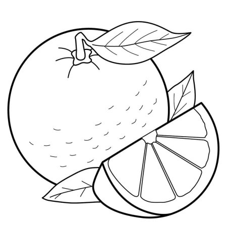 Раскраски маленькие фрукты