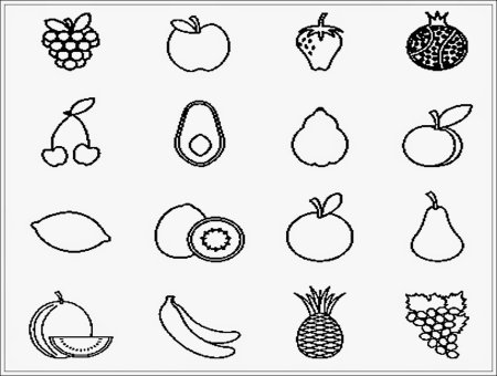 Виноград раскраска