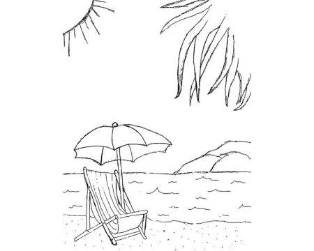 Раскраска побережье черного моря