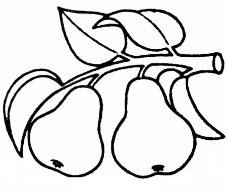 Разукрашки для детей фрукты