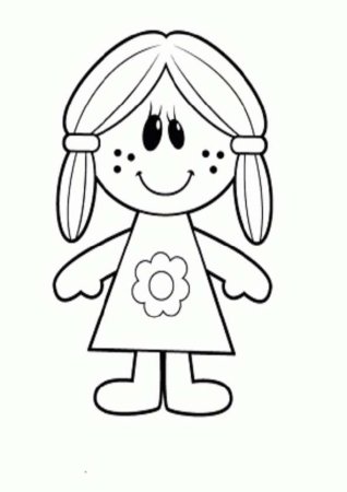 Раскраска кукла