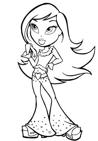 Раскраски братц Джейд