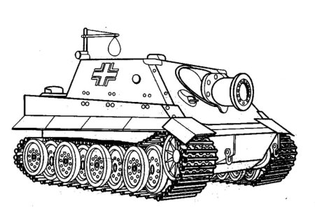 Раскраска танк кв 6