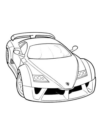 Раскраска Mercedes Benz SLS AMG