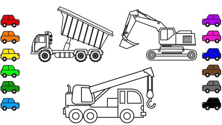 Подъемный кран раскраска