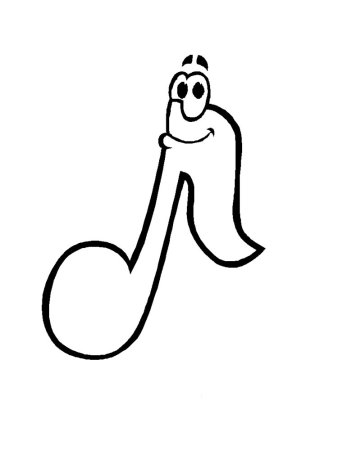 Ноты раскраска