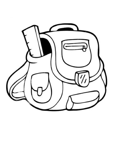 Портфель раскраска