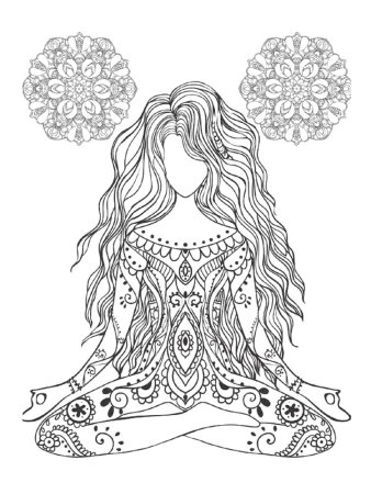Раскраски Мандала для девочек