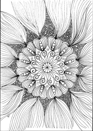 Сложный цветочный орнамент