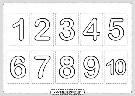 Цифры для распечатки