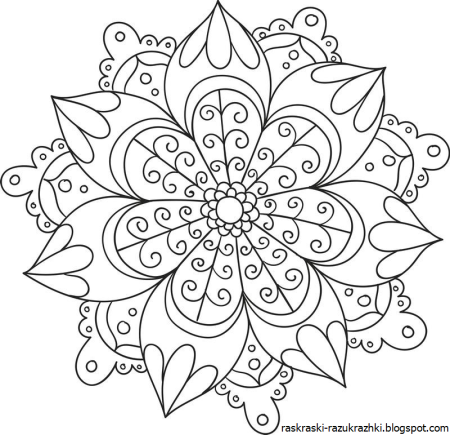 Мандала для раскрашивания