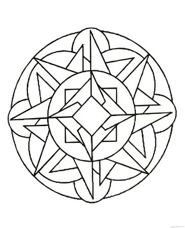 Мандала для раскрашивания для детей