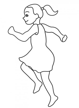 Бег раскраска