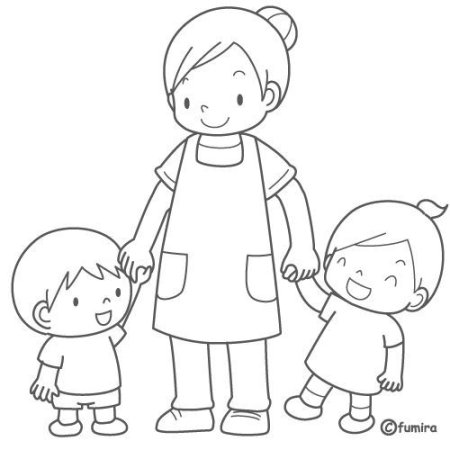 Раскраска воспитатель