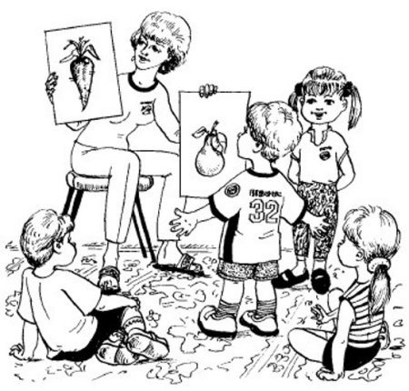 Раскраска детский садик